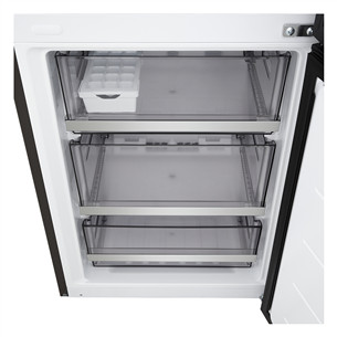 LG, Total No Frost, 375 L, augstums 203 cm, melna tērauda - Ledusskapis