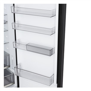 LG, Total No Frost, 375 L, augstums 203 cm, melna tērauda - Ledusskapis