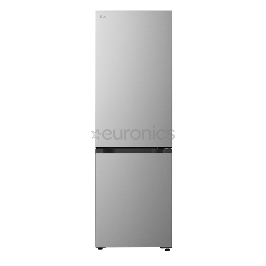 LG, Total No Frost, 333 L, height 186 cm, silver - Refrigerator