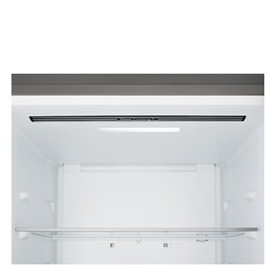 LG, Total No Frost, 333 L, height 186 cm, silver - Refrigerator