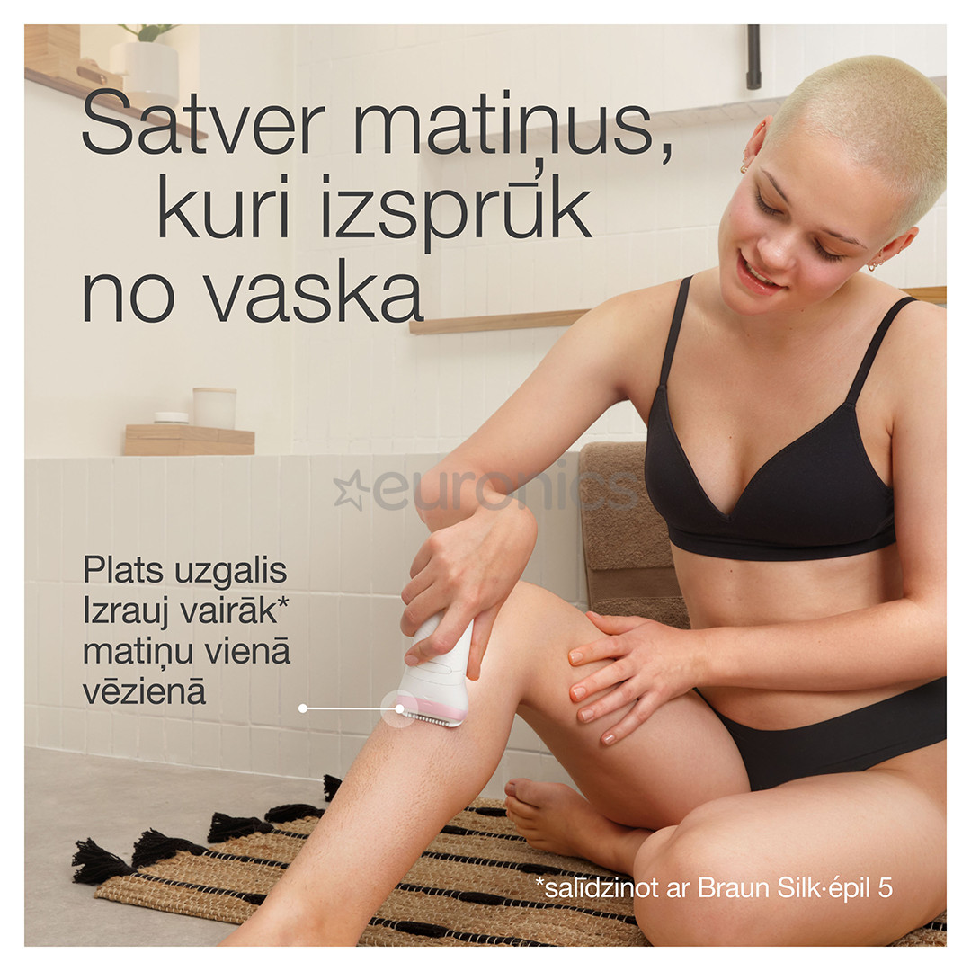 Braun Silk epil 7, Wet & Dry, white/pink - Epilator