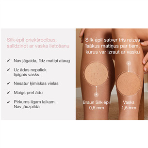 Braun Silk epil 7, balta/rozā - Epilators
