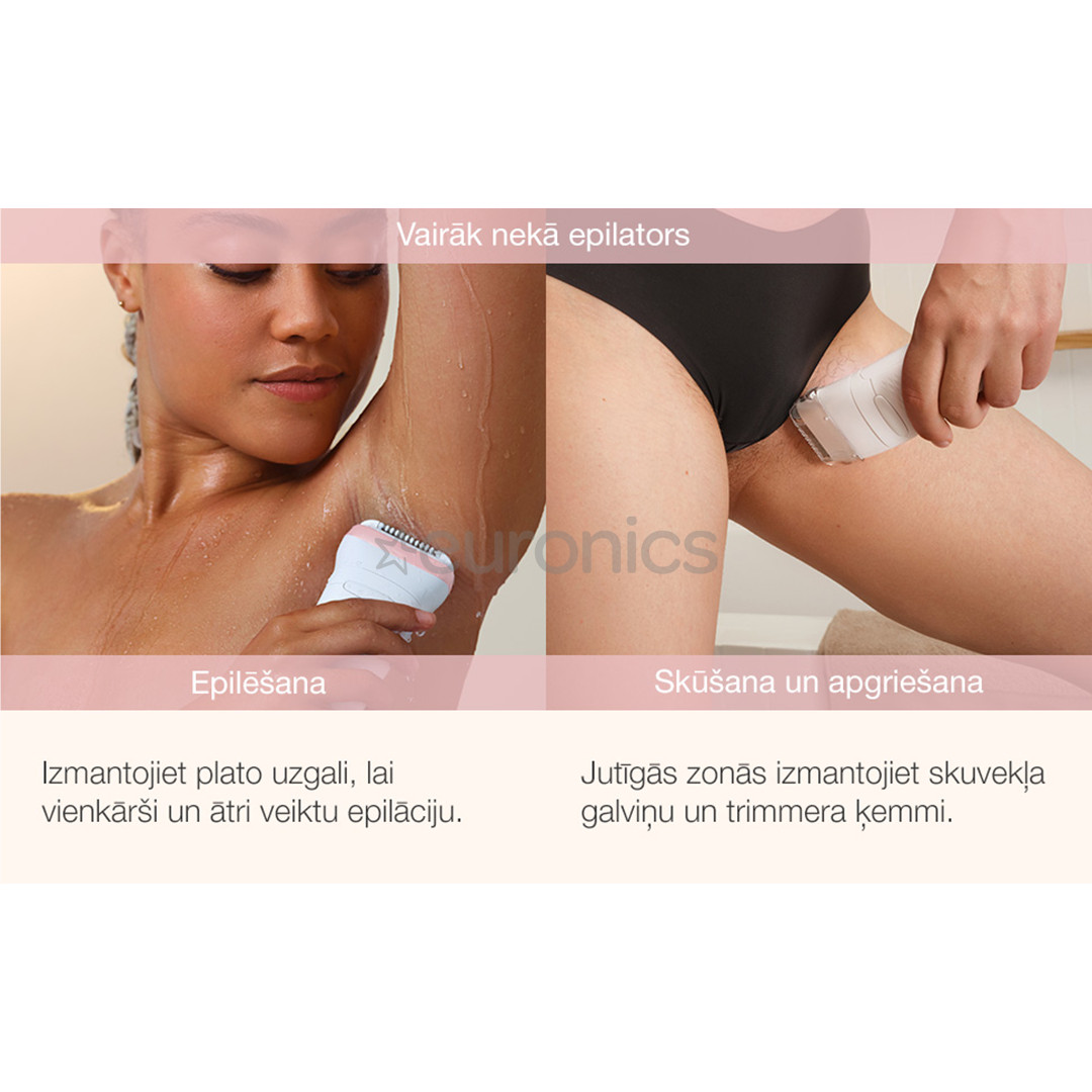 Braun Silk epil 7, balta/rozā - Epilators