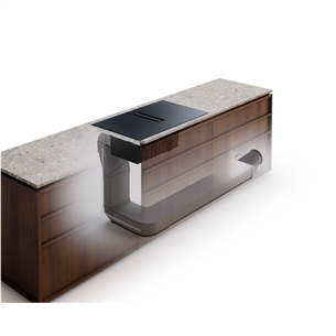 Electrolux 600 Series, ширина 80 см, черный - Интегрируемая индукционная варочная панель с вытяжкой