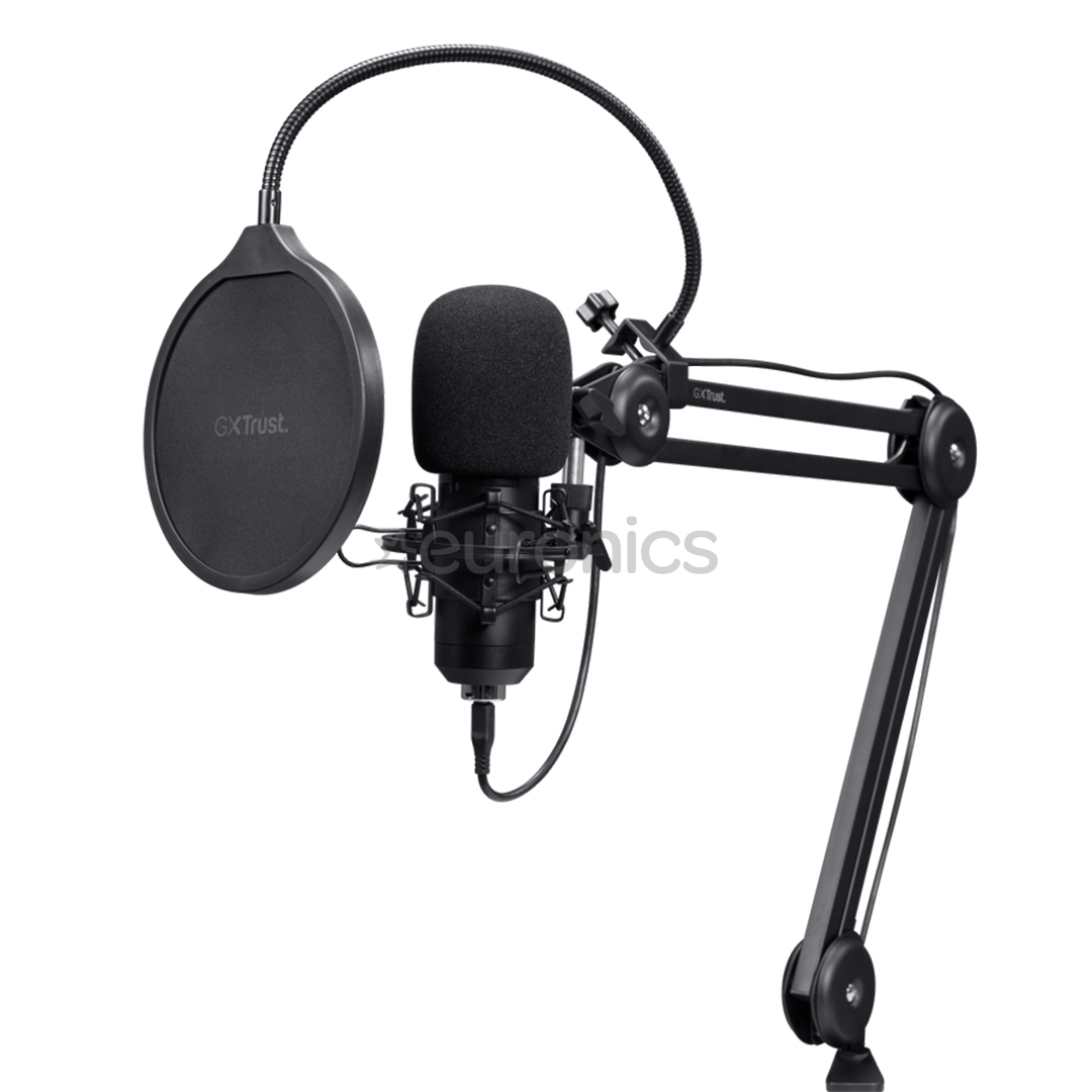 Trust GXT270 Emita II+, black - Microphone with arm