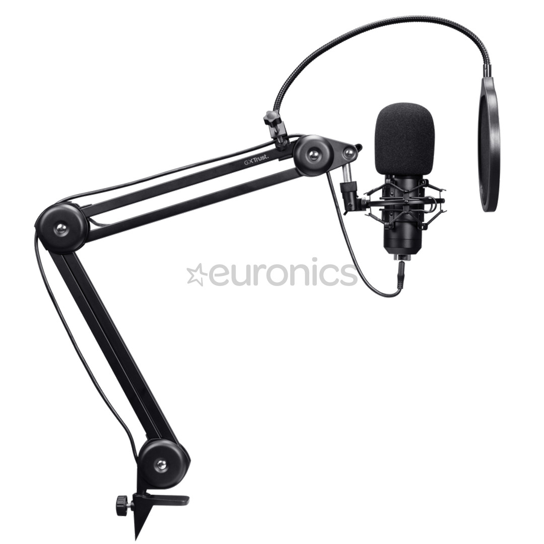 Trust GXT270 Emita II+, black - Microphone with arm