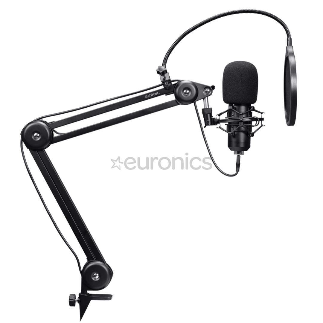 Trust GXT270 Emita II+, black - Microphone with arm