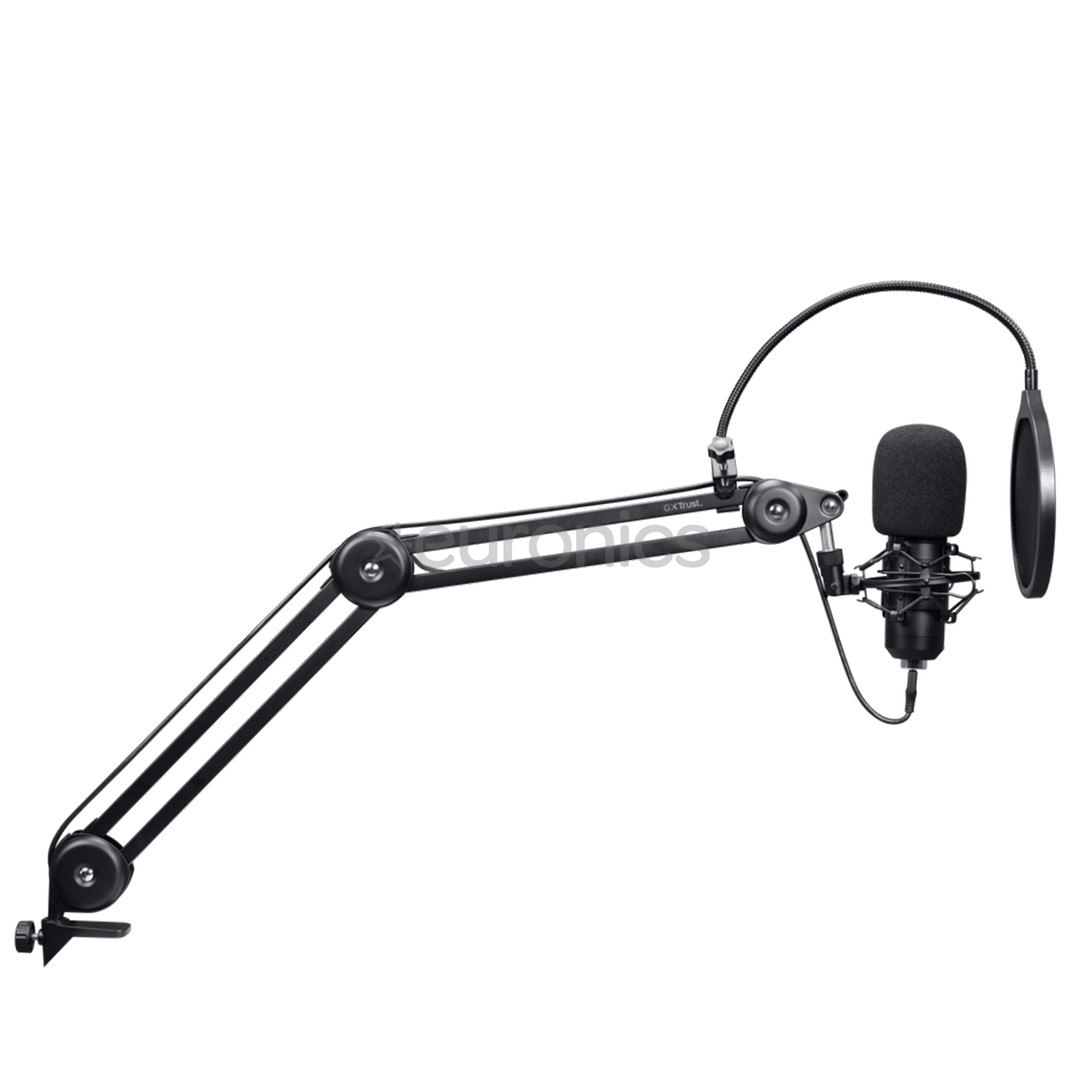 Trust GXT270 Emita II+, black - Microphone with arm