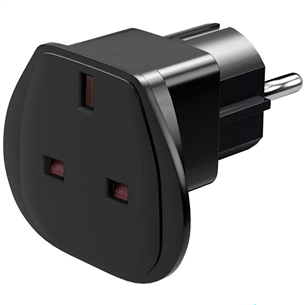 Goobay UK to EU, black - Travel adapter 94271-N