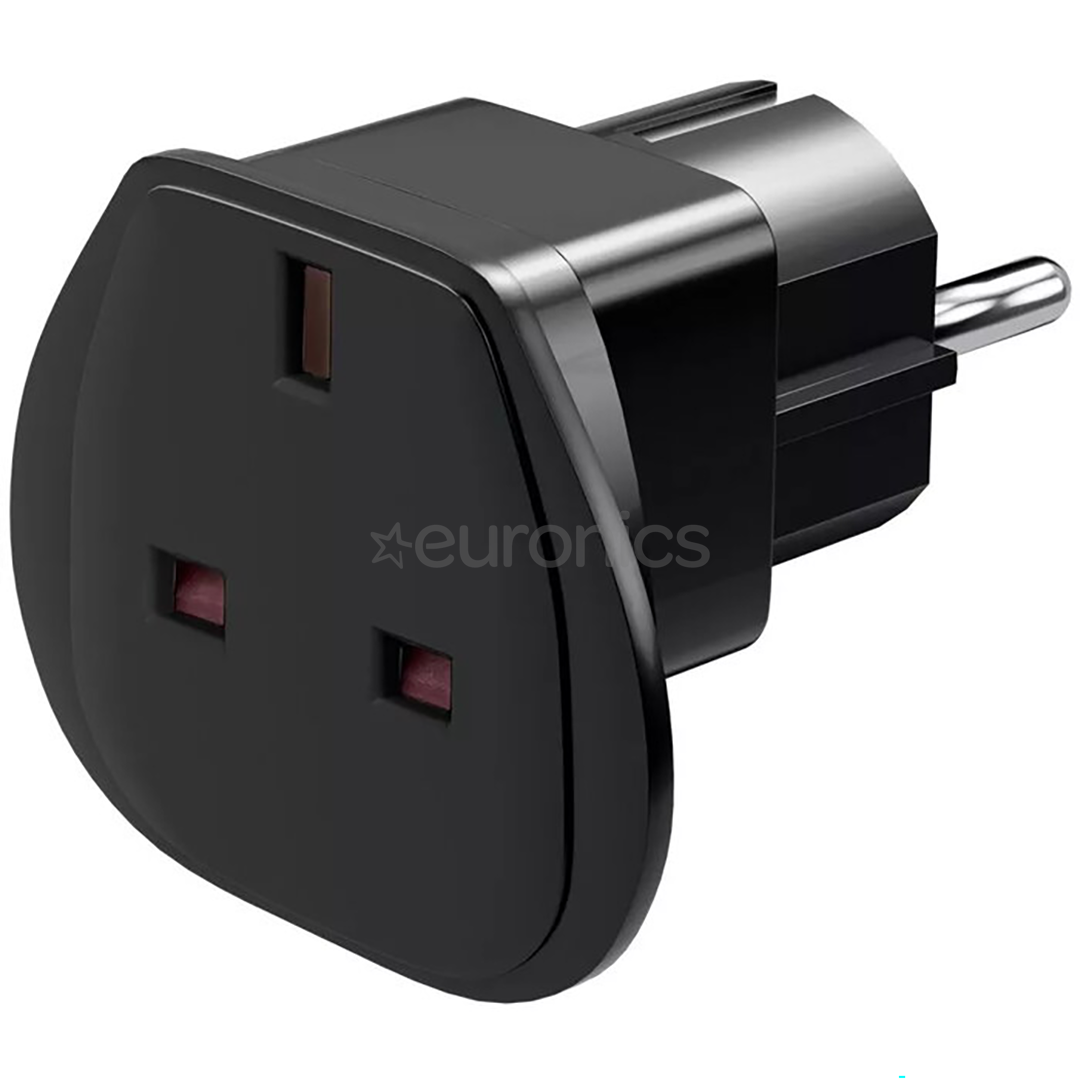 Goobay UK to EU, black - Travel adapter