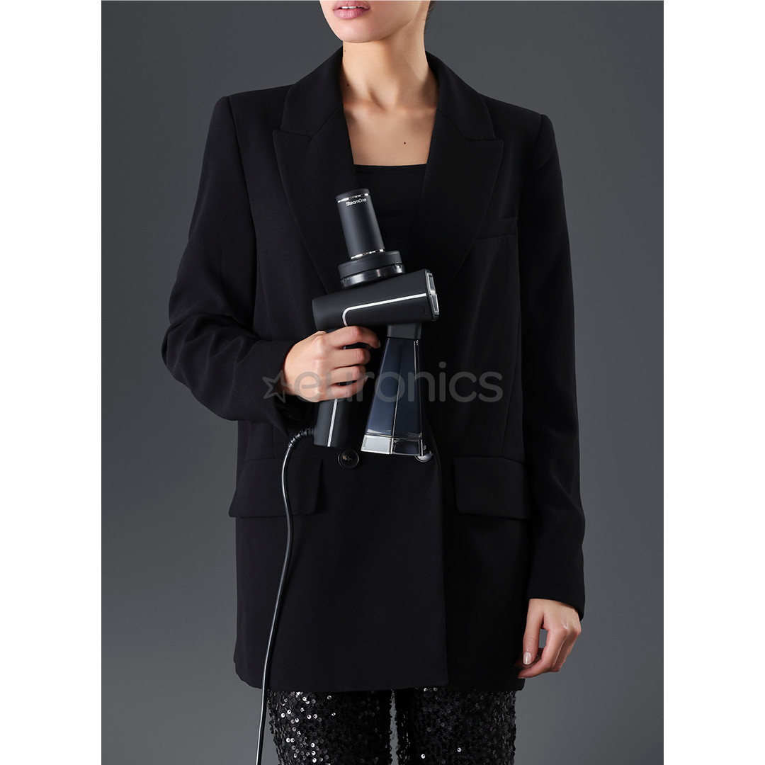 SteamOne, black - Portable steamer + lint remover