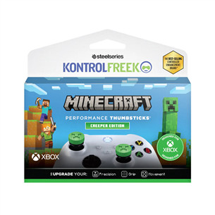 KontrolFreek Minecraft Thumbsticks Creeper Edition, Xbox, zaļa - Apvalks pogām