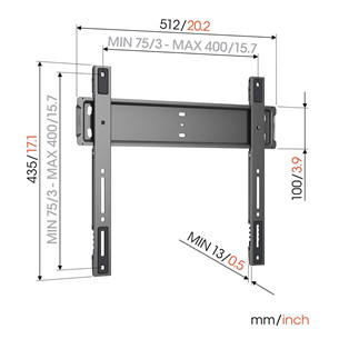 Vogel's TVM 5505 ELITE FIXED, 32" - 77", black - TV wall mount