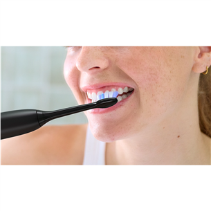 Philips Sonicare Sensitive, 4 gab., melna - Uzgaļi elektriskajai zobu birstei