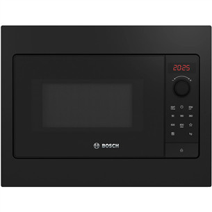 Bosch Series 2, 20 л, 800 Вт, черный - Интегрируемая микроволновая печь BFL523MB4