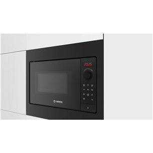 Bosch Series 2, 20 L, 800 W, melna - Iebūvējama mikroviļņu krāsns
