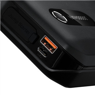 Baseus Super Energy Air Car Jump Starter, 10000 mAh, 1000 A, melna - Portatīvais barošanas avots