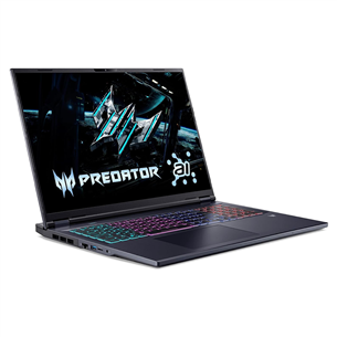Acer Predator Helios Neo 18 AI, 18'', WQXGA, 165 Hz, Ultra 7, 16 GB, 512 GB, RTX 5060, ENG, melna - Portatīvais dators