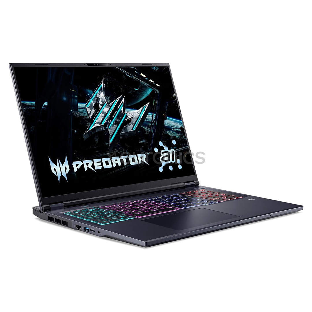 Acer Predator Helios Neo 18 AI, 18'', WQXGA, 165 Hz, Ultra 7, 16 GB, 512 GB, RTX 5060, ENG, melna - Portatīvais dators