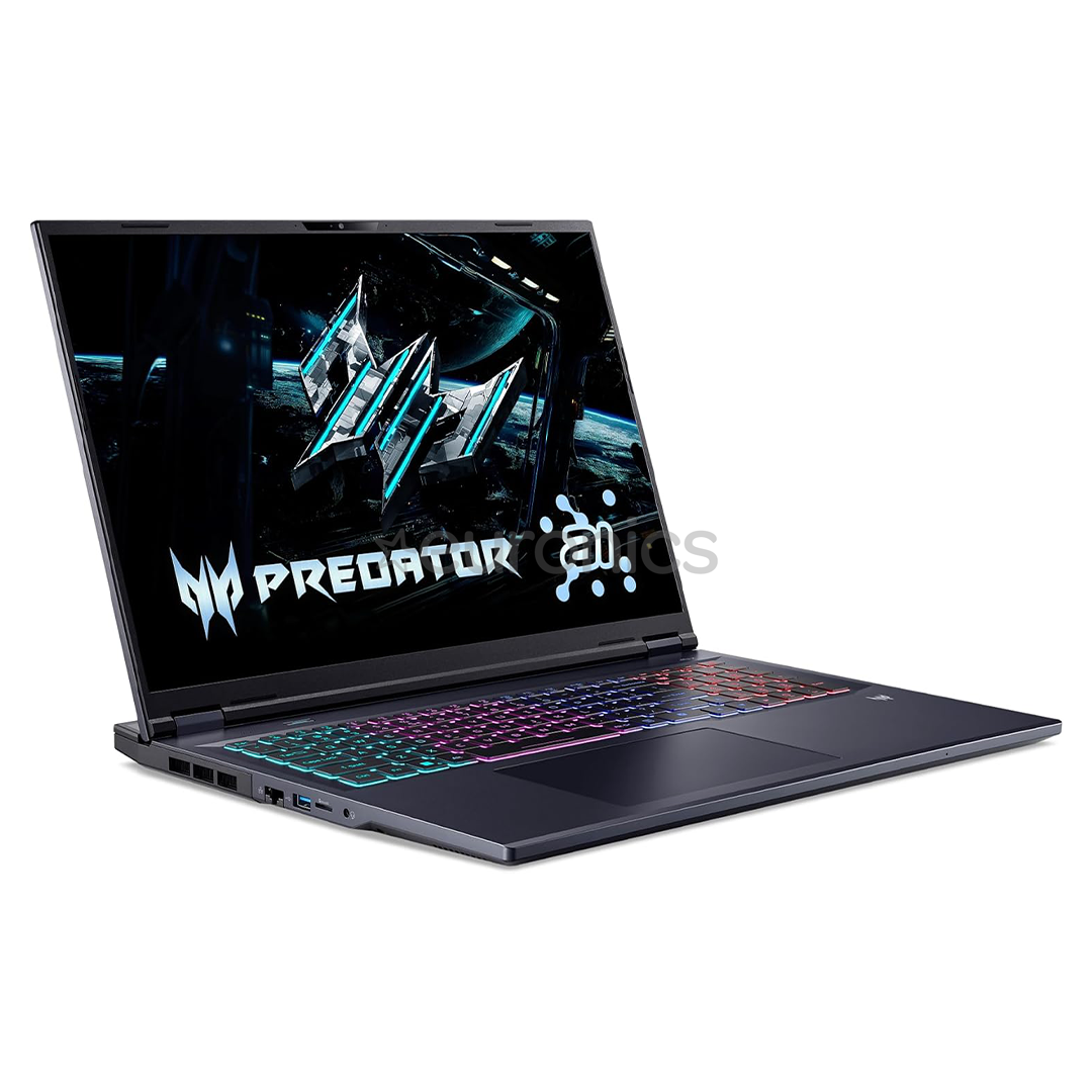 Acer Predator Helios Neo 18 AI, 18'', WQXGA, 165 Hz, Ultra 7, 16 GB, 512 GB, RTX 5060, ENG, melna - Portatīvais dators