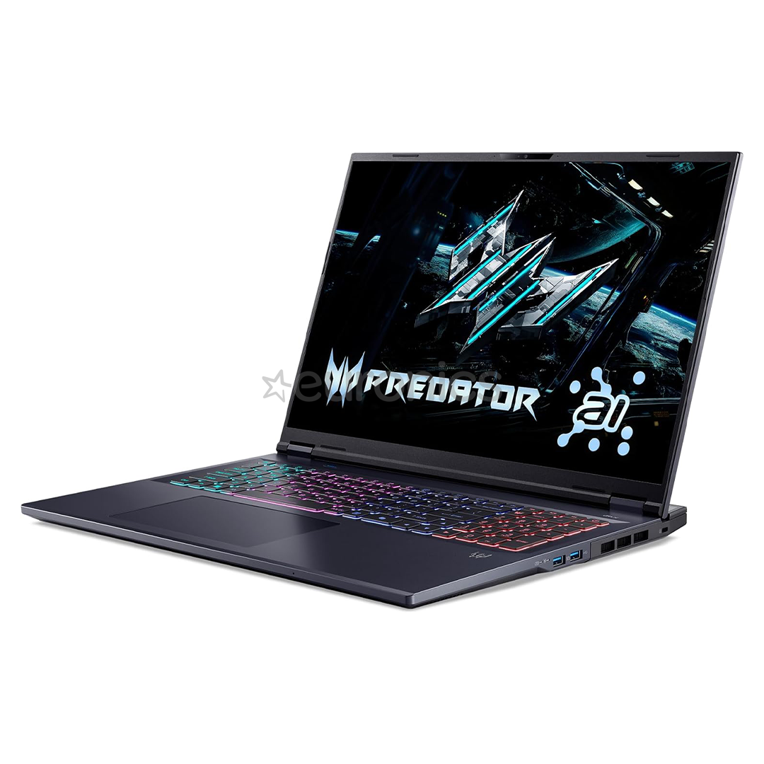 Acer Predator Helios Neo 18 AI, 18'', WQXGA, 165 Hz, Ultra 7, 16 GB, 512 GB, RTX 5060, ENG, melna - Portatīvais dators