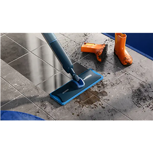 Philips OneUp, Series 5000, zila - Elektriskā mazgāšanas slota