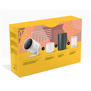 Samsung The Freestyle (Gen 2), 30-100", белый/розовый - Комплект с проектором