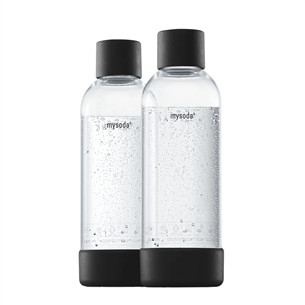 MySoda, 1 л, 2 шт., черный - Бутылка для сифона EU-2PB10-B