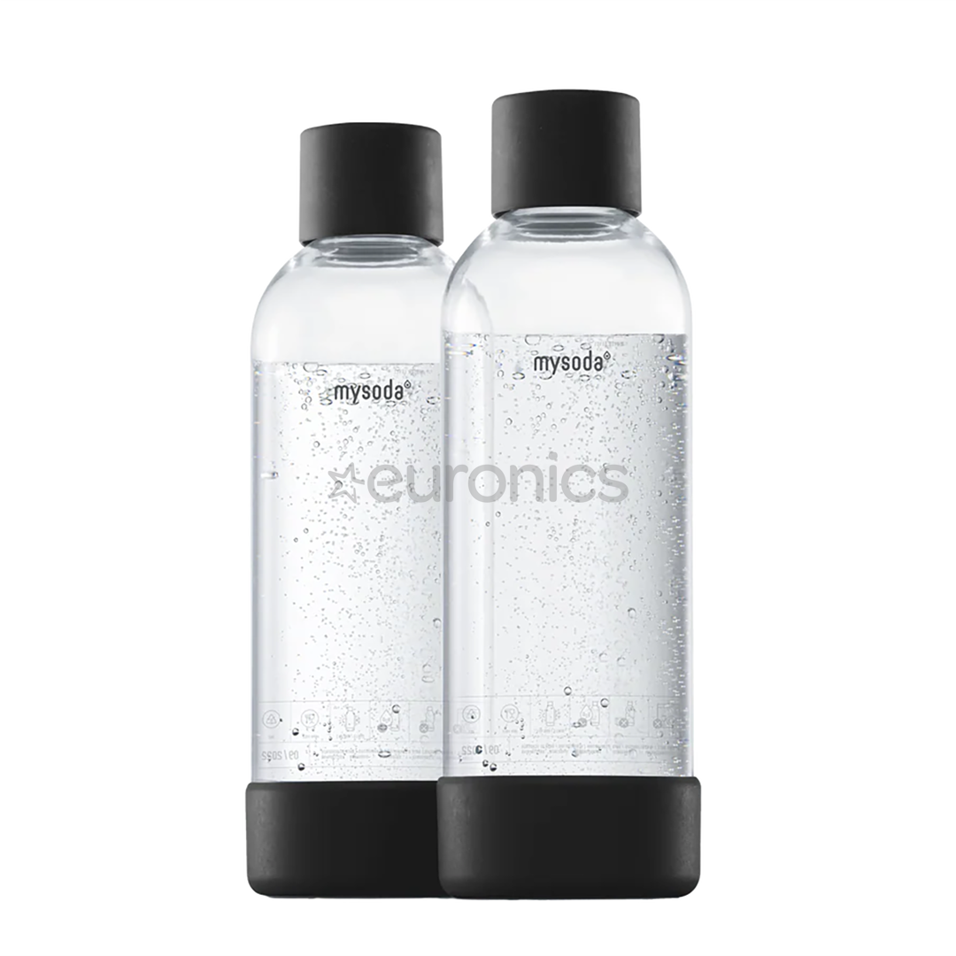 MySoda, 1L, 2-pack, black - Spare bottles