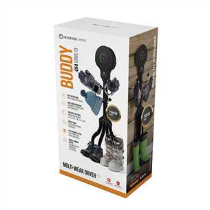 Hedgehog Buddy, 4x4, melna - Apavu žāvētājs