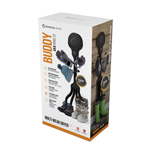 Hedgehog Buddy, 4x4, melna - Apavu žāvētājs