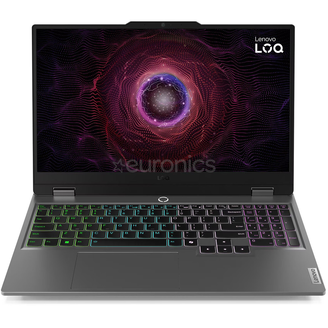 Lenovo LOQ 15ARP9, 15,6'', Full HD, 144 Hz, Ryzen 5, 16 GB, 512 GB, RTX 4050, ENG, pelēka - Portatīvais dators