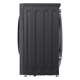 LG, 9 kg, depth 47.5 cm, 1200 rpm, matte black - Front load washing machine