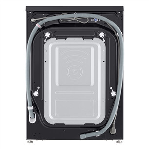 LG, 9 kg, depth 47.5 cm, 1200 rpm, matte black - Front load washing machine
