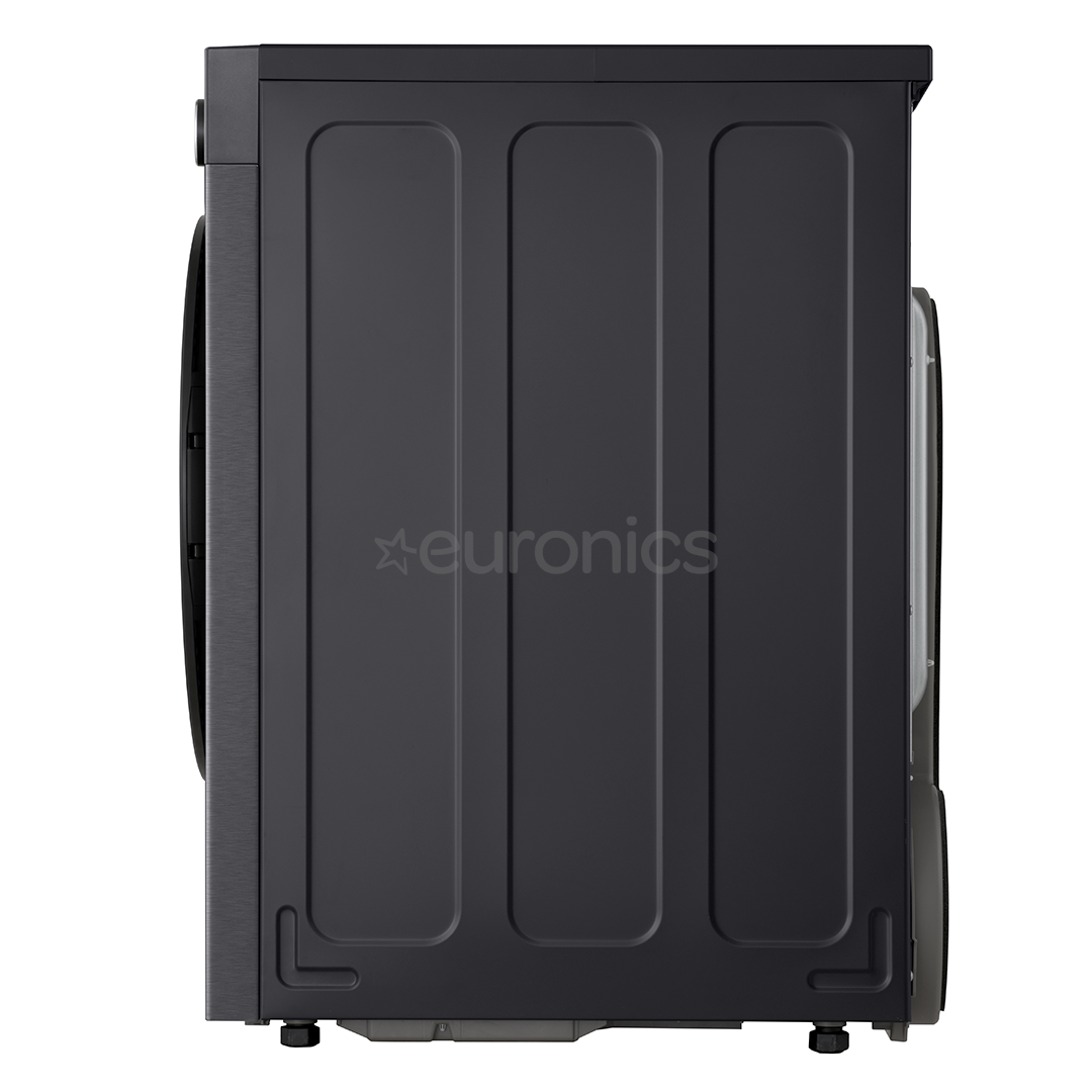 LG, Heat pump, 9 kg, depth 66 cm, matte black - Clothes dryer