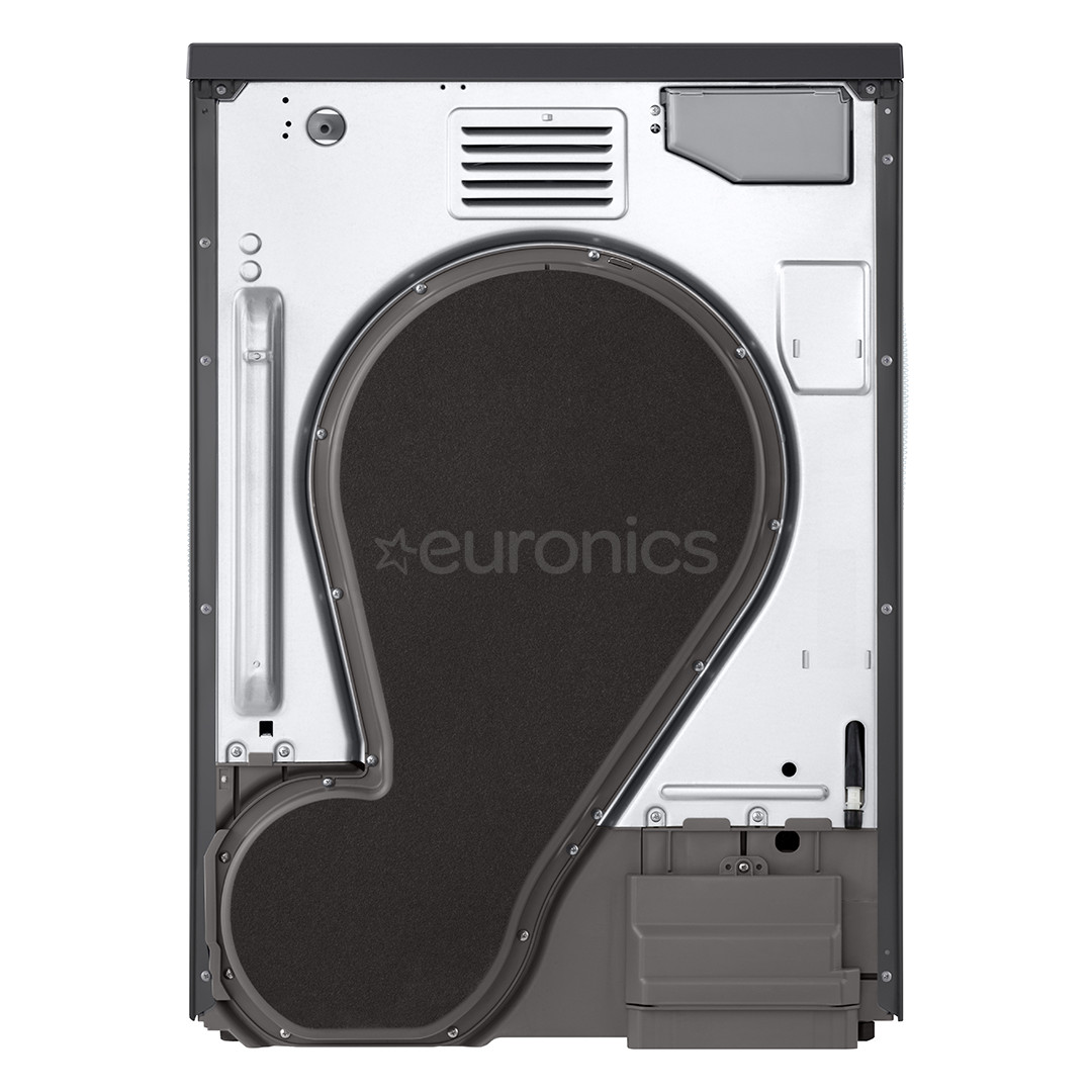 LG, Heat pump, 9 kg, depth 66 cm, matte black - Clothes dryer