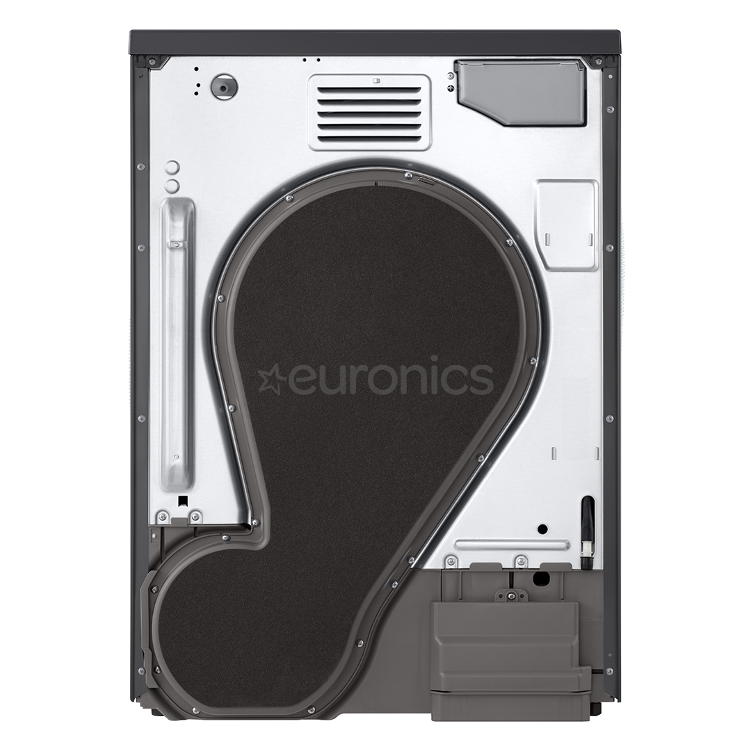 LG, Heat pump, 9 kg, depth 66 cm, matte black - Clothes dryer