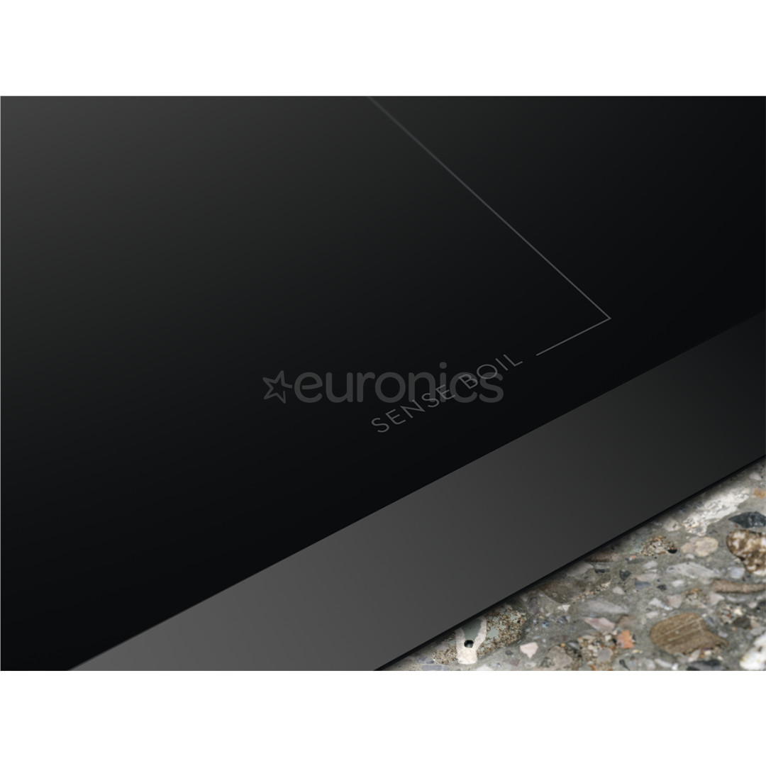 Electrolux 700 Series SenseBoil Hob2Hood, platums 80 cm, melna - Iebūvējama indukcijas plīts virsma