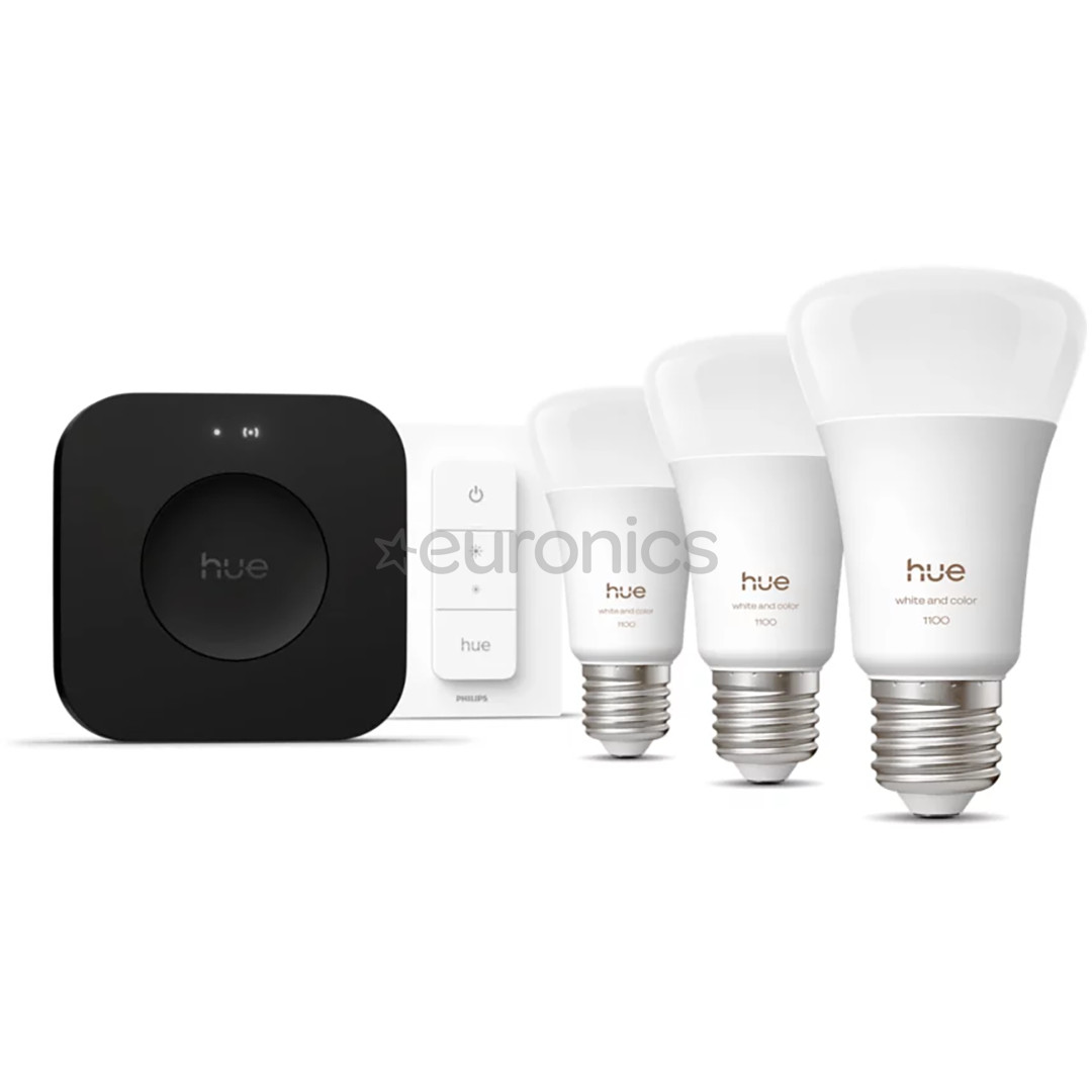 Philips Hue White & Color Ambiance starter set, E27, 3 шт. - Комплект умных ламп