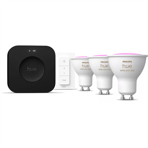 Philips Hue White & Color Ambiance starter kit, GU10, 3 шт. - Комплект умных ламп 929003666513