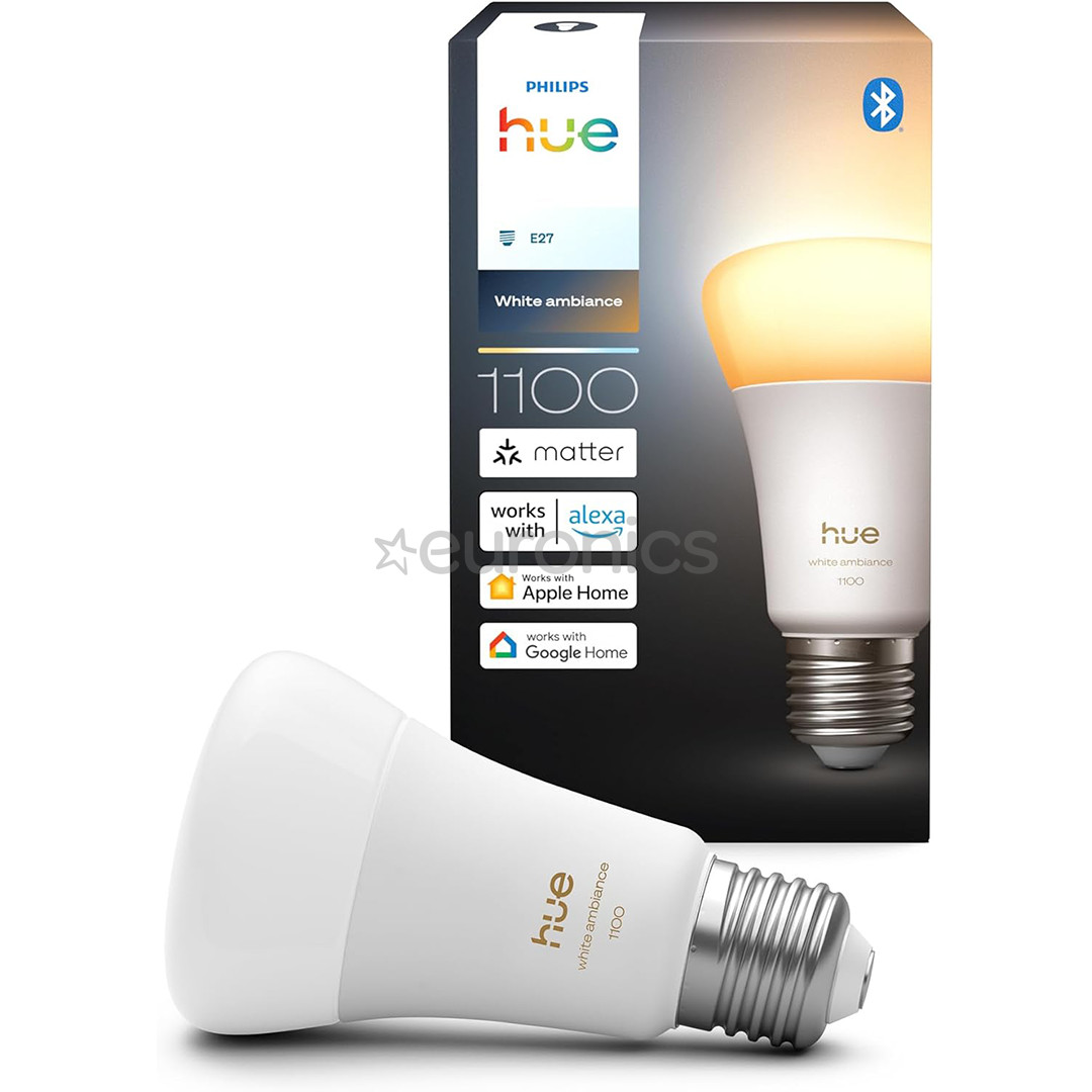 Philips Hue White Ambiance A60, E27, белый - Умная лампа