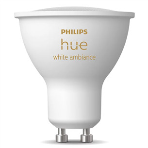 Philips Hue White Ambiance, GU10, белый - Умная лампа