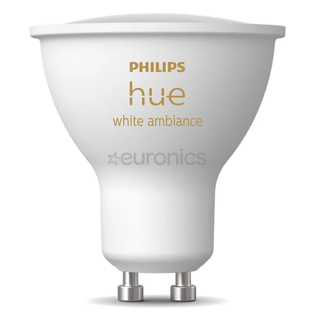Philips Hue White Ambiance, GU10, белый - Умная лампа