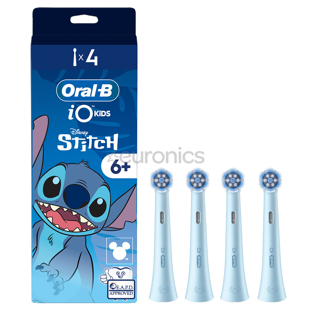 Braun Oral-B iO, Kids Disney Stitch, 4 gab. - Uzgaļi elektriskajai zobu birstei