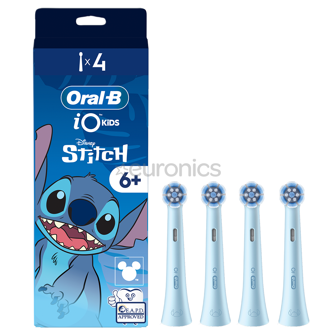 Braun Oral-B iO, Kids Disney Stitch, 4 gab. - Uzgaļi elektriskajai zobu birstei