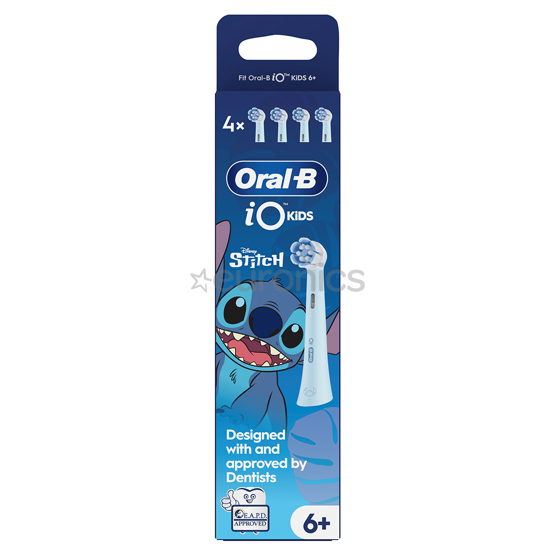 Braun Oral-B iO, Kids Disney Stitch, 4 gab. - Uzgaļi elektriskajai zobu birstei