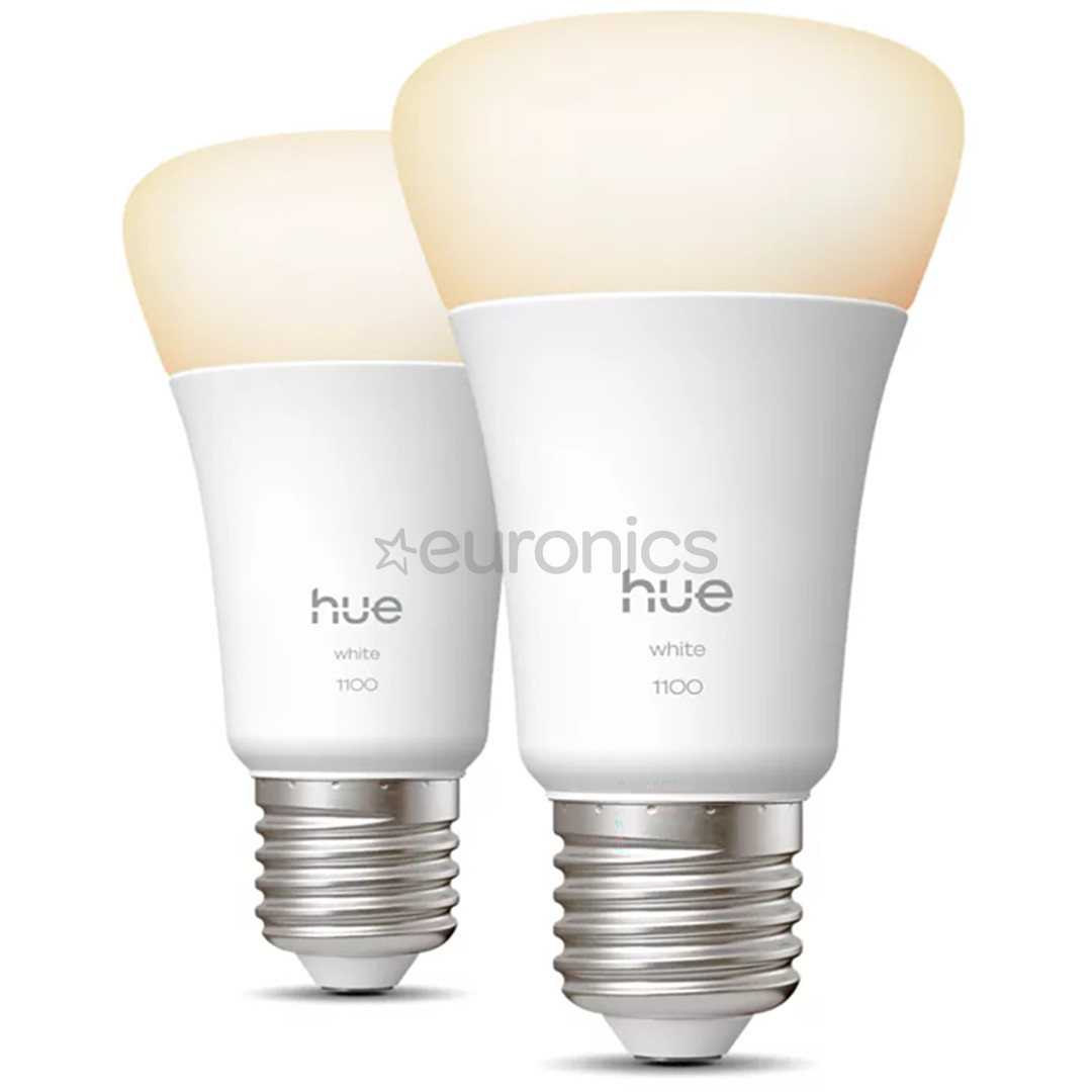 Philips Hue White A60, E27, 2 шт., белый - Умные лампы