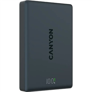 Canyon OnPower 511, 10000 mAh, melna - Portatīvais barošanas avots