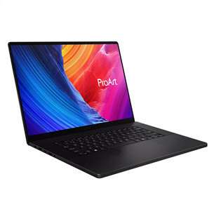 Asus ProArt P16, 16'', 4K UHD, OLED, 120 Hz, Ryzen AI 9, 64 GB, 2 TB, RTX 5080, W11P, ENG, melna - Portatīvais dators