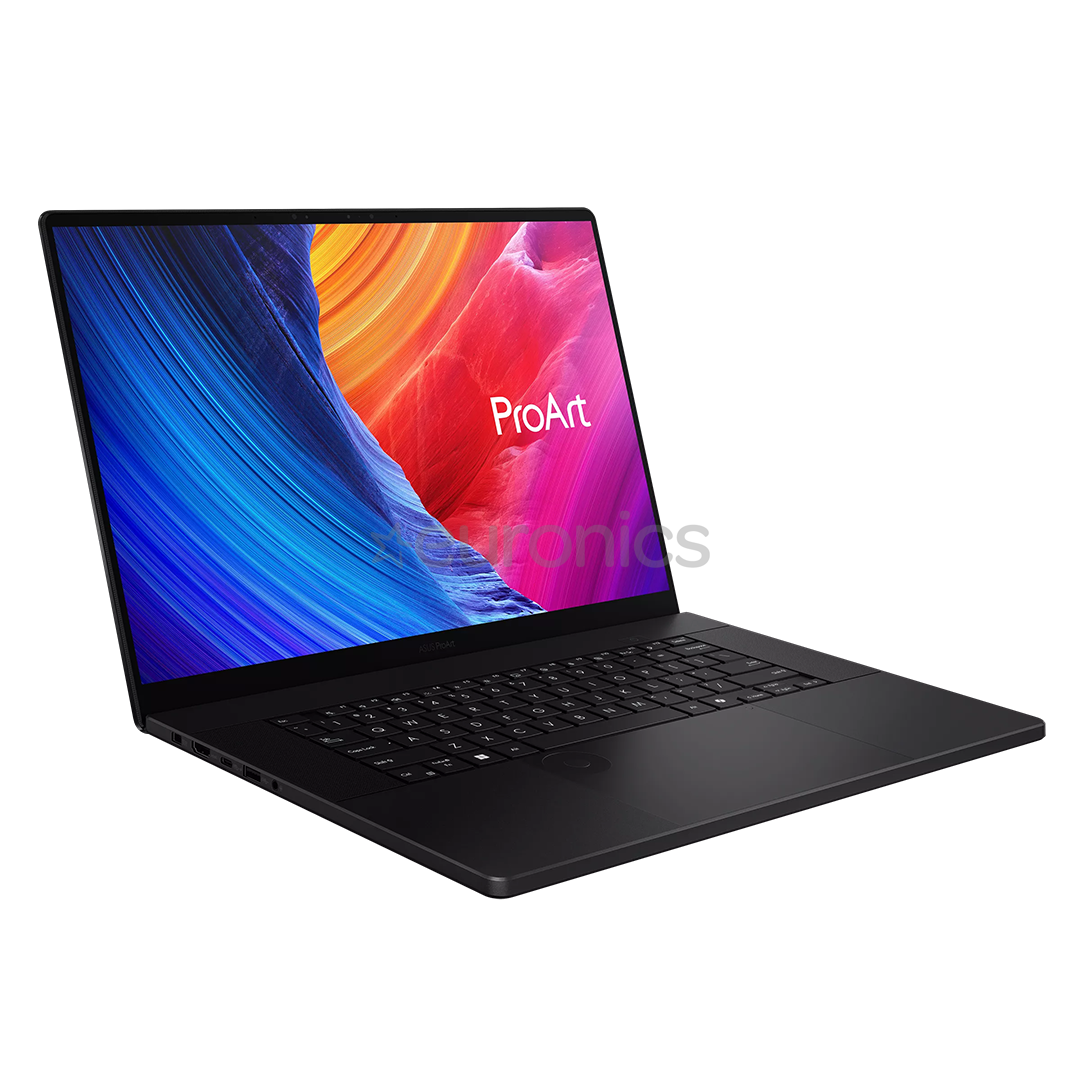 Asus ProArt P16, 16'', 4K UHD, OLED, 120 Hz, Ryzen AI 9, 64 GB, 2 TB, RTX 5080, W11P, ENG, melna - Portatīvais dators